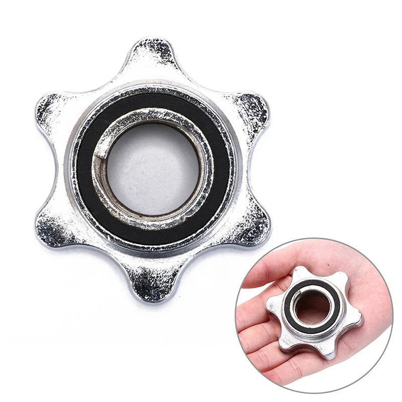 

4Pcs 25mm Dumbbell Rod Nut,Spinlock Collars for Plating Barbell Dumbbell Weight Lifting Accessories