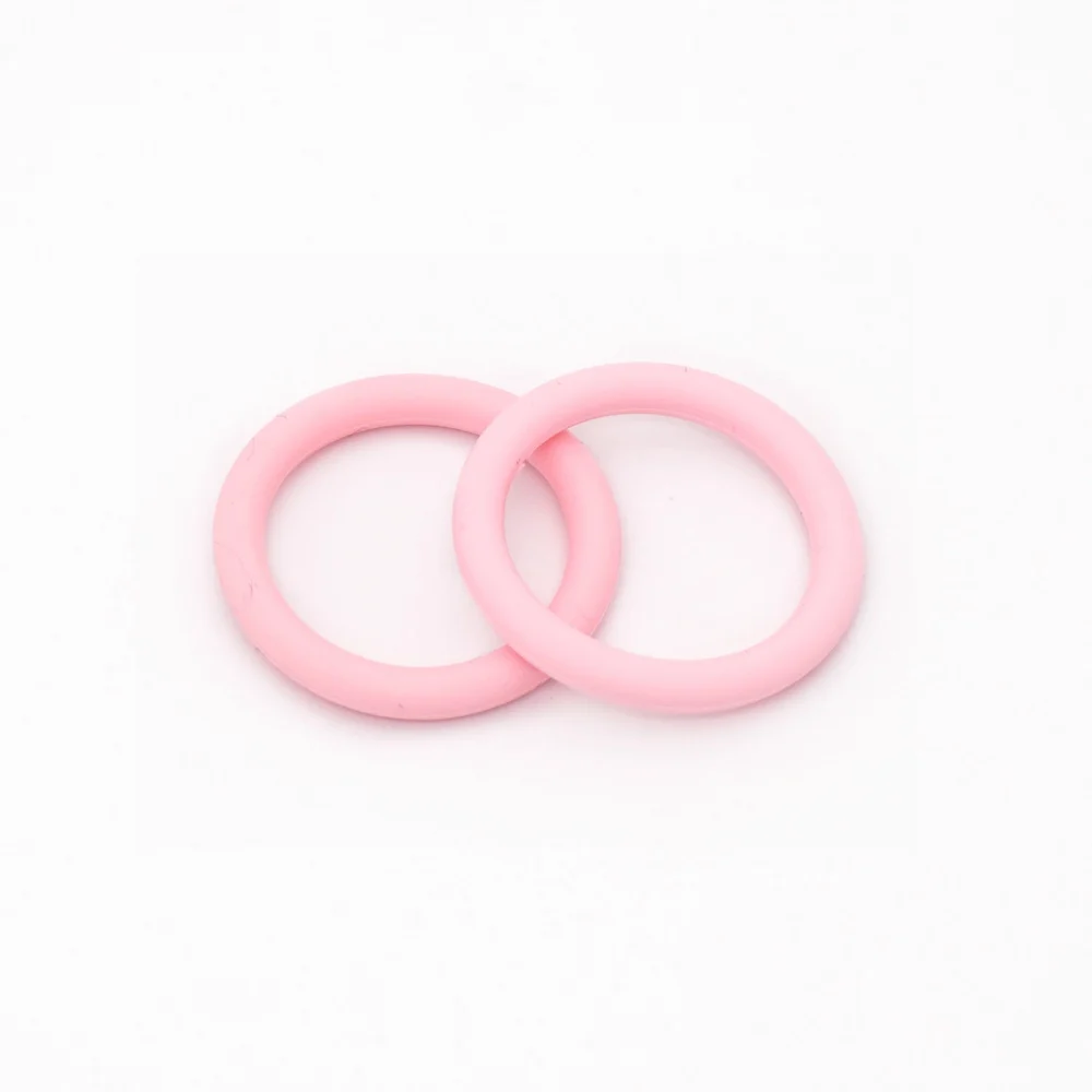 Pink 5 шт. без БФА, силиконовый адаптер уплотнительные кольца внутренний размер 21,5 мм подходит для ребенка NUK MAM для соски-пустышки с зажимом Chupeta держатель Силиконовое кольцо - Цвет: Pink