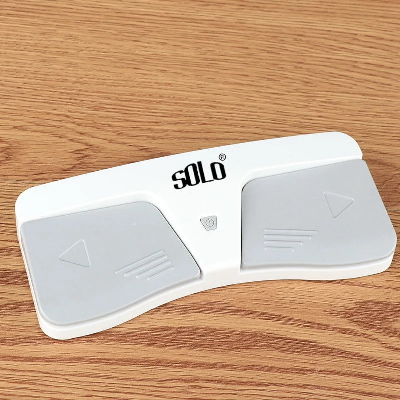 

SOLO Bluetooth Foot Pedal Wireless Music Pedal for Guitar Violin Piano Music Sheet Flipping Musical Instrument-White