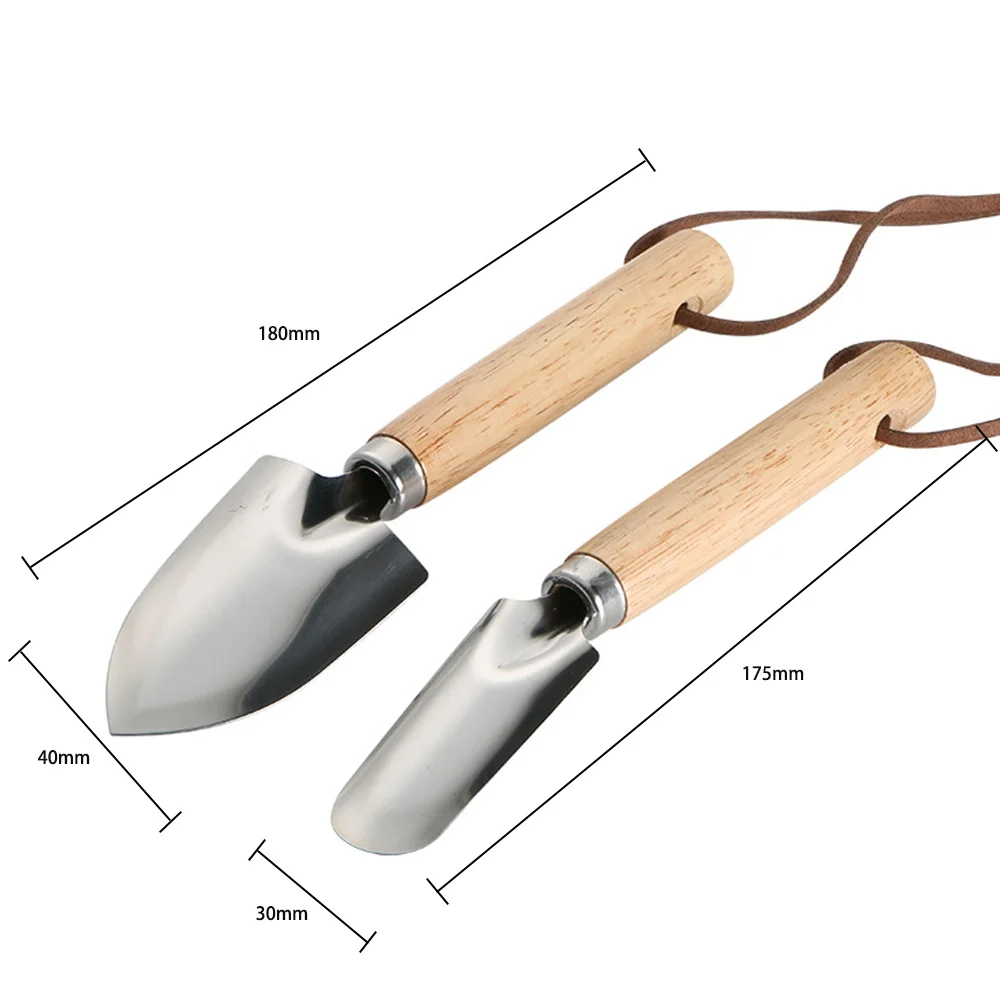 

Home Gardening Tool Garden Shovel Stainless Steel Flower Planting Shovel With Wooden Handle Gardening Hand Shovel Garden Tools