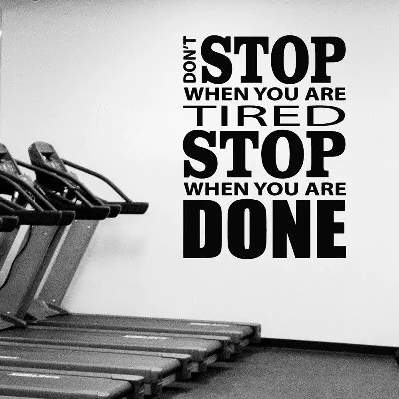 

Don't Stop Gym Fitness Wall Sticker Removable Wall Decal Vinyl Motivational Inspiration Quote Gym Sport Wall Art Poster Decor