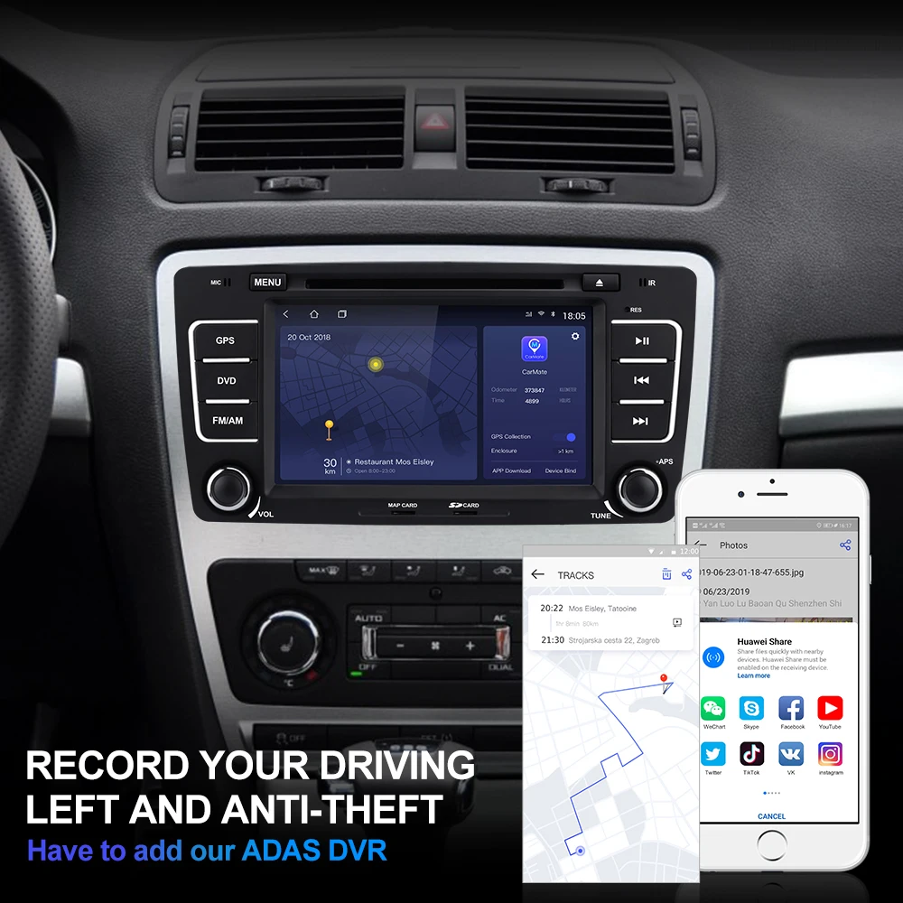 Автомобильный радиоприемник Isudar H53 4G Android 2 Din для SKODA/Octavia/Yeti 2009 2012 мультимедийный
