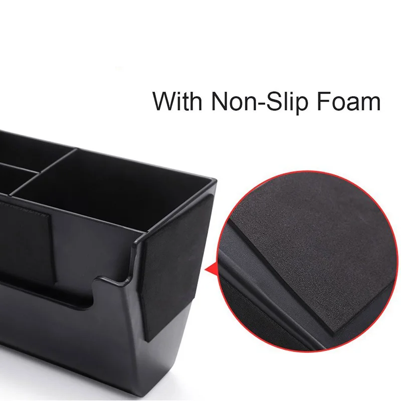 

Auto Storage Box Replacement Black Car Console Interior Multifunctional