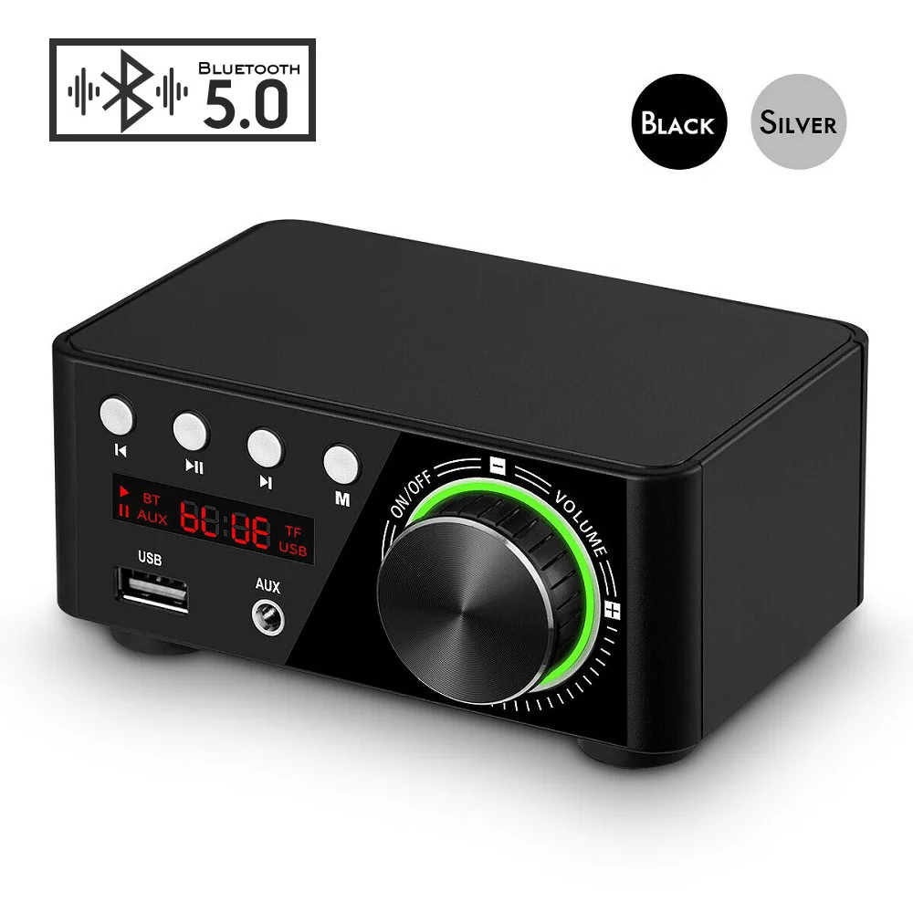 AIYIMA TPA3116 мини усилитель звука 5 0 усилители Bluetooth стерео Hi Fi аудио 50 Вт USB TF MP3