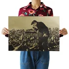 Рок музыка ПЕВЕЦ Элвис Пресли крафт-бумага море, настенные стикеры украшения для дома