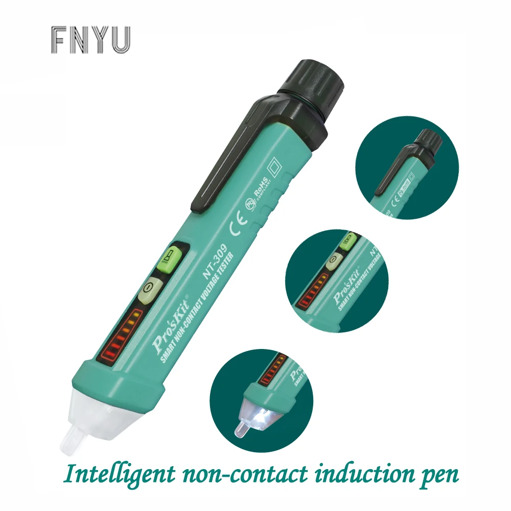 Умная Ручка для измерения электроэнергии Pro'sKit бесконтактная Индукционная