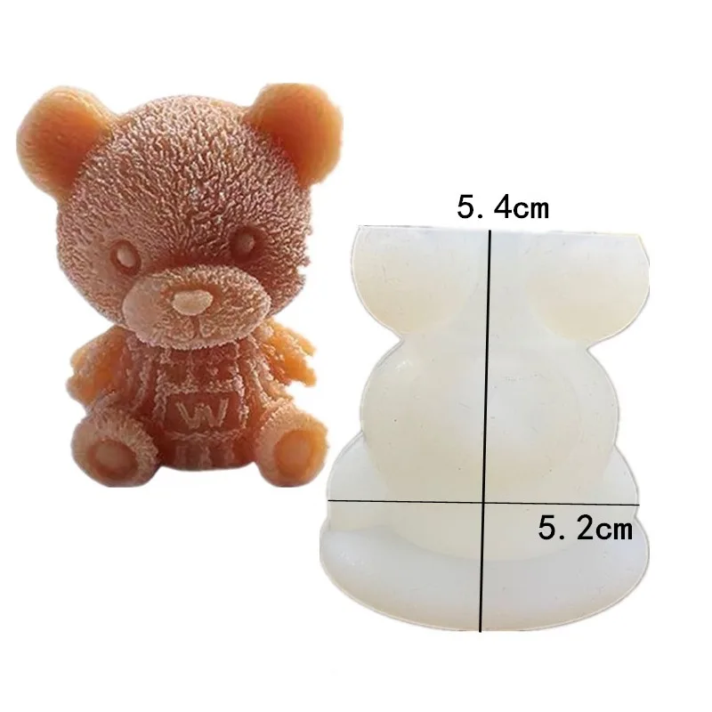 

3D Silicone Mold Ice Cube Maker Little bear dogShape Chocolate Mould Tray Ice Cream DIY Tool Whiskey Wine Cocktail Ice Cube New