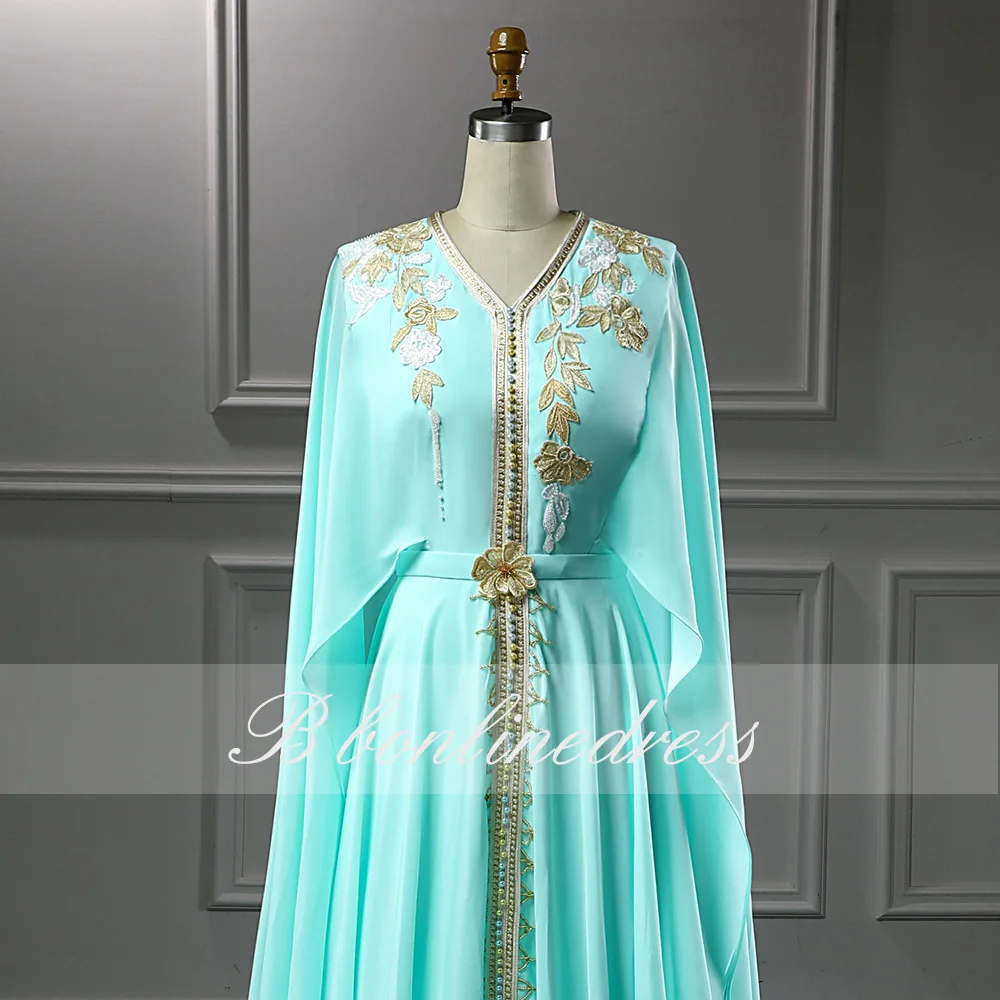 Bbonlinedress Moroccan Kaftan Evening Dresses Long Embroidery Appliques Muslim Dress Jacket Arabic Abaya Party-Dress | Свадьбы и