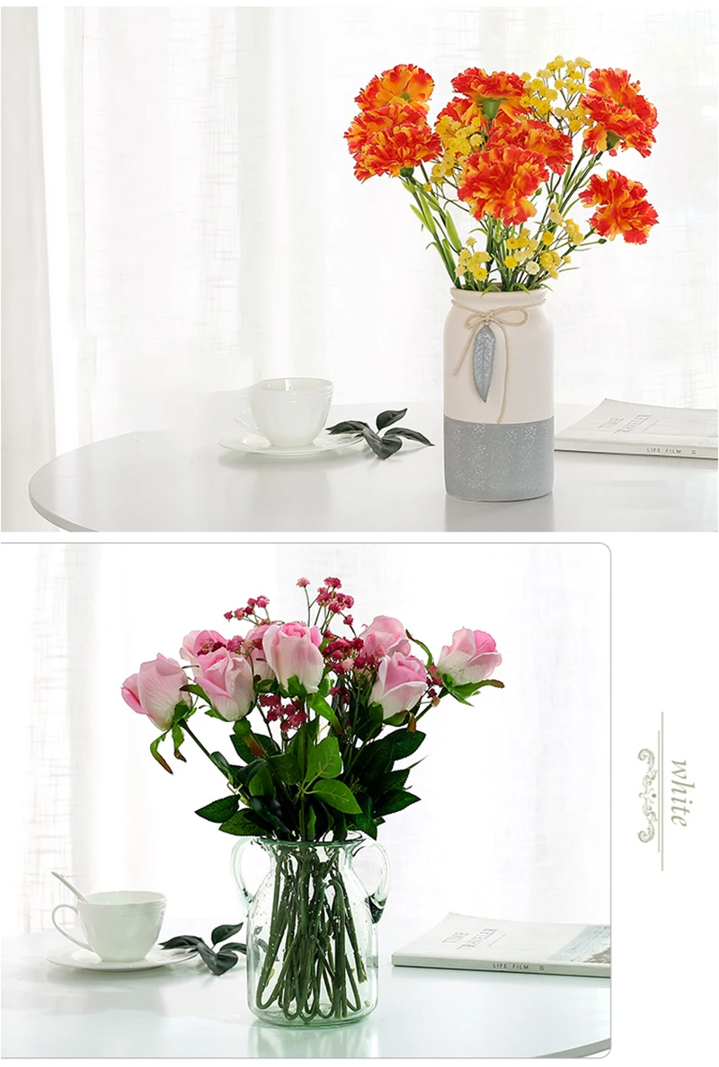 Erxiaobao поддельные семена растений(Гипсофила) Искусственные цветы babysbreat Gypsophila сушеные пластиковые цветы Крытый Свадебный дом украшение