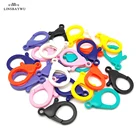 Застежка-карабин для ключей, крепкий пластик 35 мм, 10 шт.лот, милый брелок для ключей сделай сам, аксессуары для бижутерии, изящных ключей