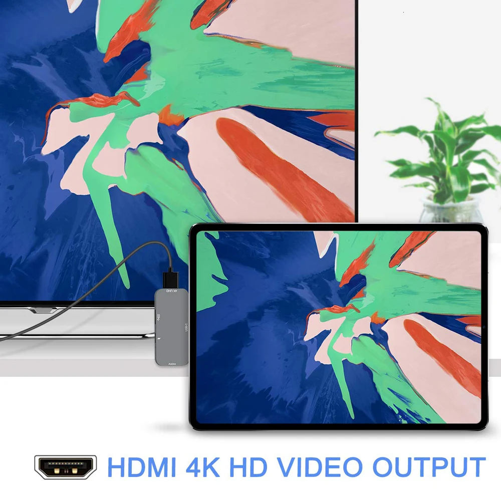 IPad Pro концентратор USB Type C адаптер с HDMI 4K аудио 3,5 мм USB 3,0 для iPad Pro samsung Galaxy S9 S9 Plus 8/8 Plus Note 8