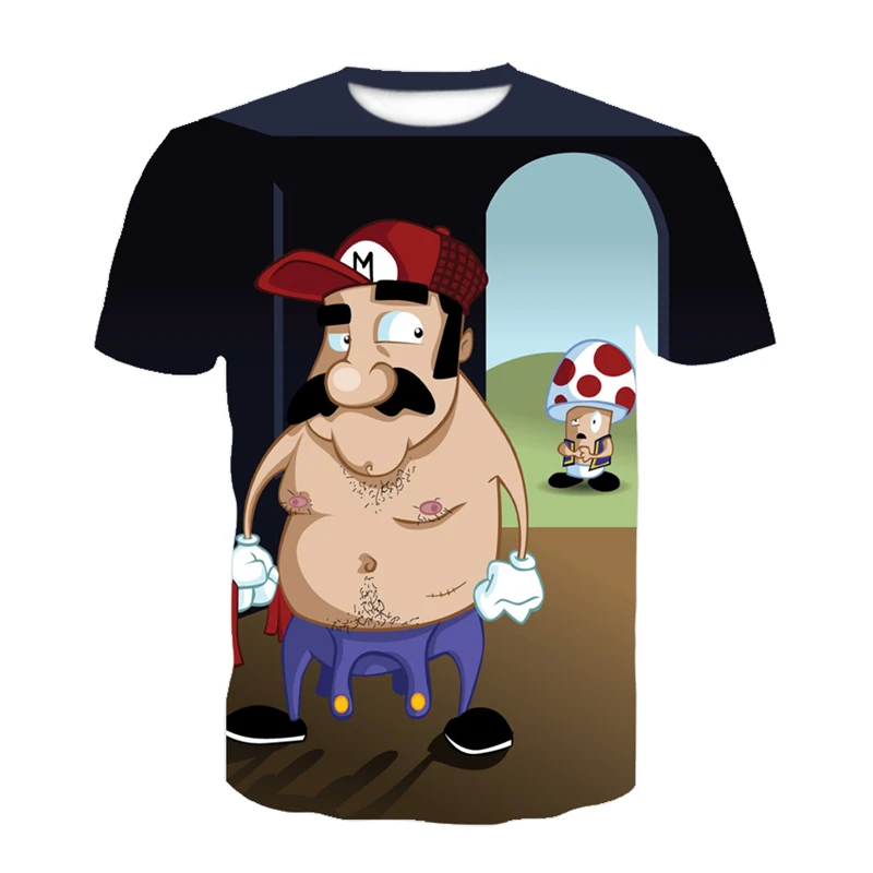 

Summer Children Short Sleeve T-Shirts Kids Cartoon Super Mario Print Boys Girl Tops Tee Mario Brother T Shirts Baby Boys