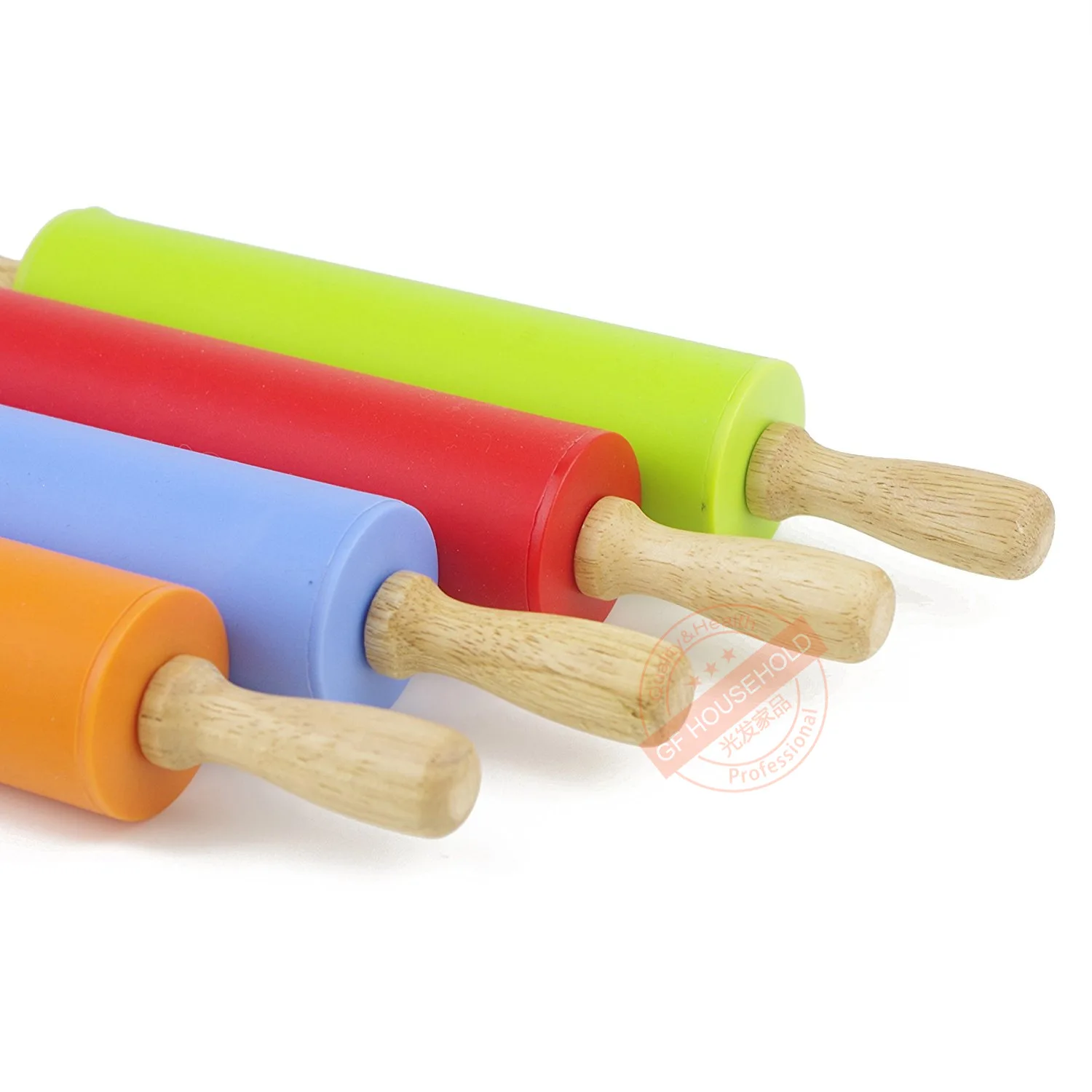 1 шт. трансграничной силиконовая Скалка журналы поверхность ручки корки тесто