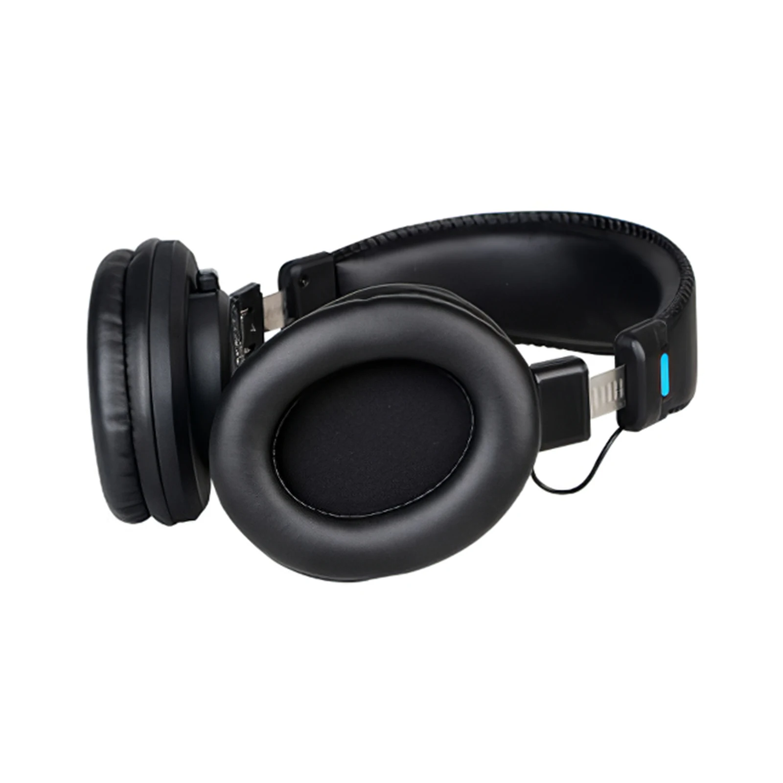 Портативная стереогарнитура проводные наушники с басами съемные регулируемые