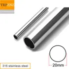 Труба из нержавеющей стали 316L, внешний диаметр 20 мм, бесшовная яркая внутри и снаружи, санитарная труба, лаборатория, продукты питания, газопередача