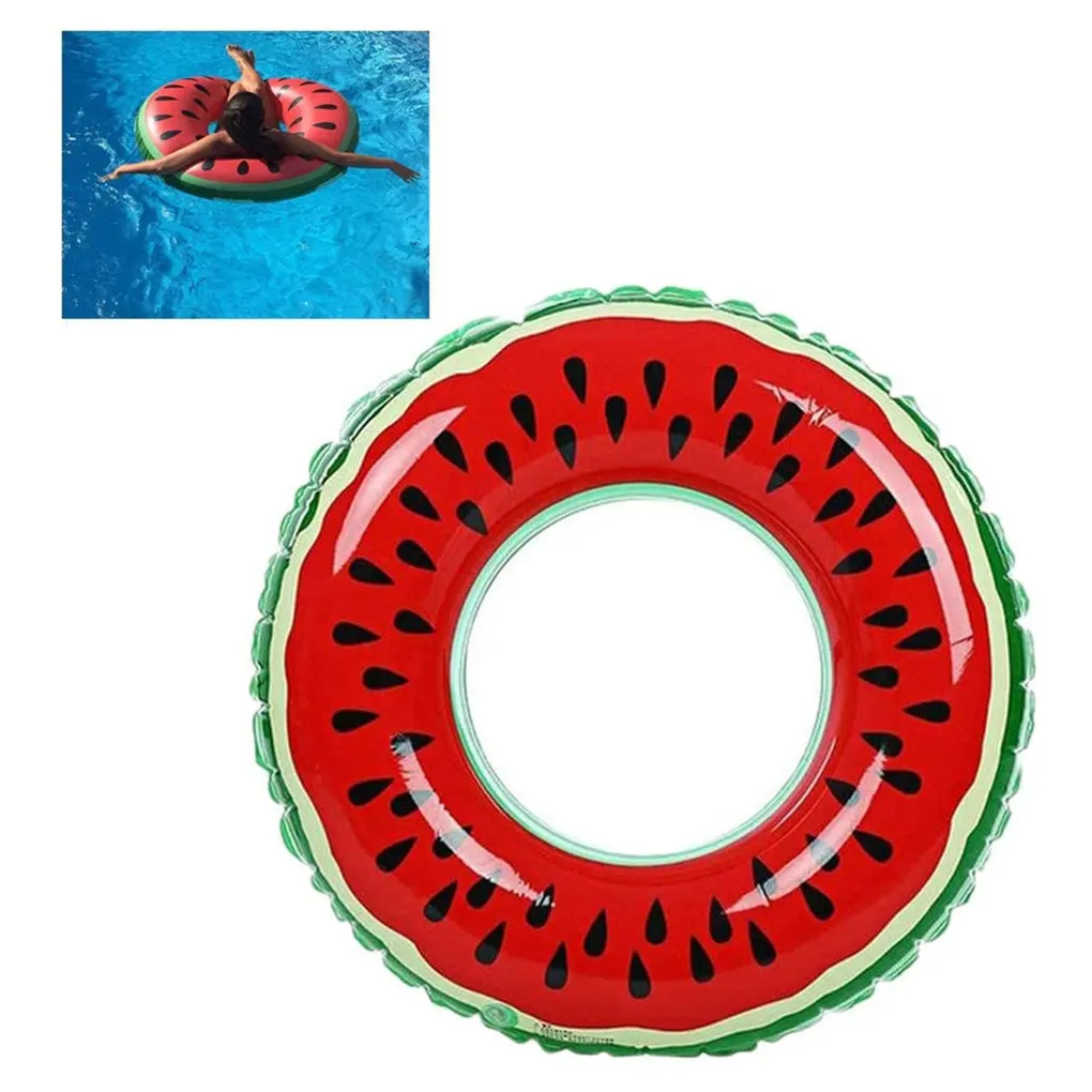 

New Watermelon Inflatable Pool Float Circle Swimming Ring for Kid Adults Giant Swimming Float Air Mattress Beach Party Pool Toys