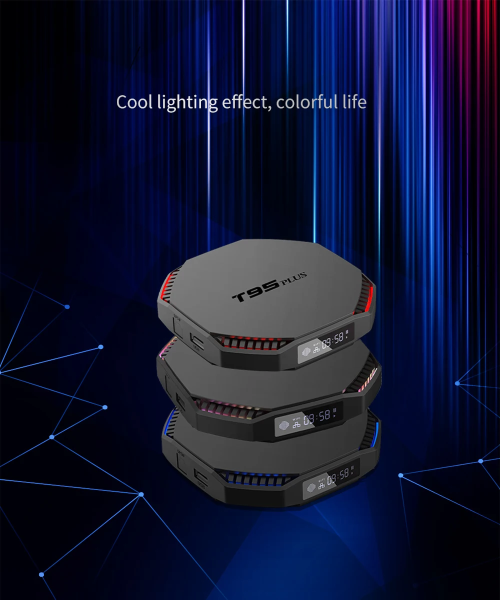 ТВ приставка на Android 11 2021 дюйма T95 Plus RockChip RK3566 8K медиаплеер Ultra HD 5 ГГц Wi Fi Bluetooth