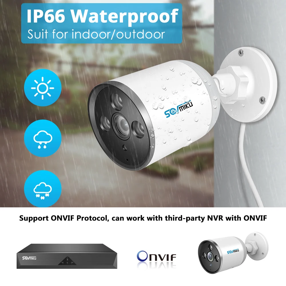 HD 1080P 720P WIFI ip камера Bullet ONVIF наружная Водонепроницаемая FHD 3MP CCTV безопасности 1536P