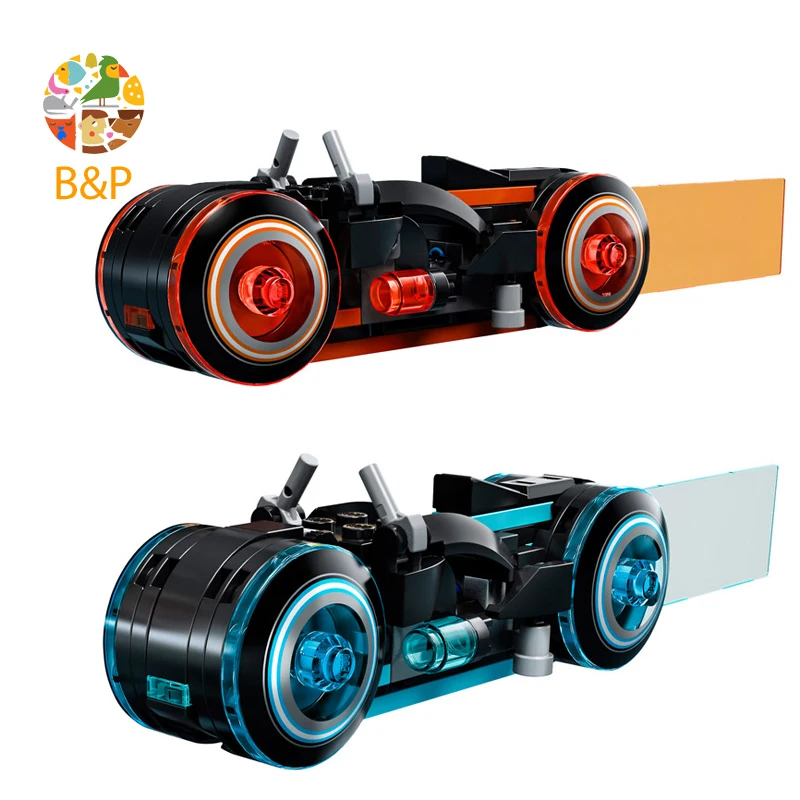21314 248 шт. серия фильма TRON Legacy Light Cycles модель строительных блоков Кирпичи обучающие