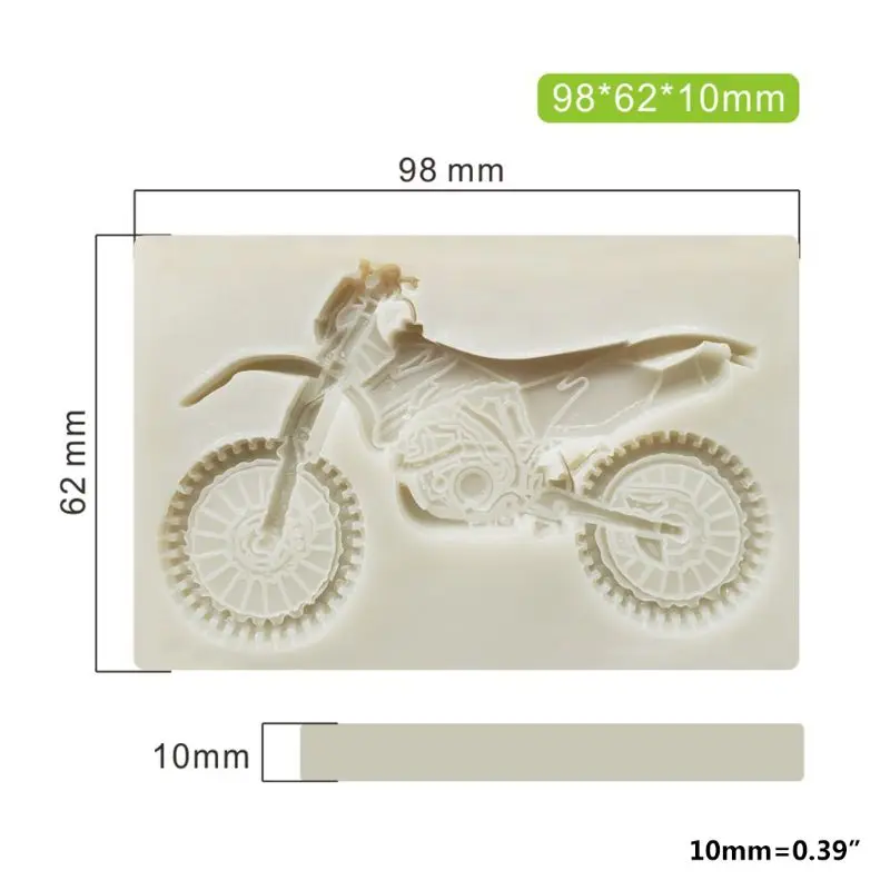 

3D Motorcycle Silicone Molds Sugarcraft Cake Decorating Fondant Mold DIY Baking Clay Candy Chocolate Gumpaste Moulds
