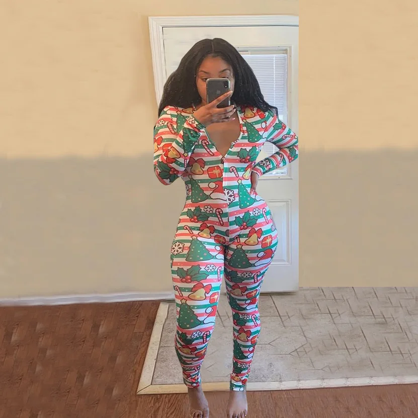 Женский комбинезон на пуговицах повседневный осенний клубный с длинным рукавом