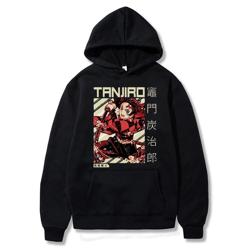 

Demon Slayer Hoodies and Sweaetshirts Men's New Print Fashion Anime Pullovers Demon Slayer 2020 Winter Harajuku Hooded Clothes