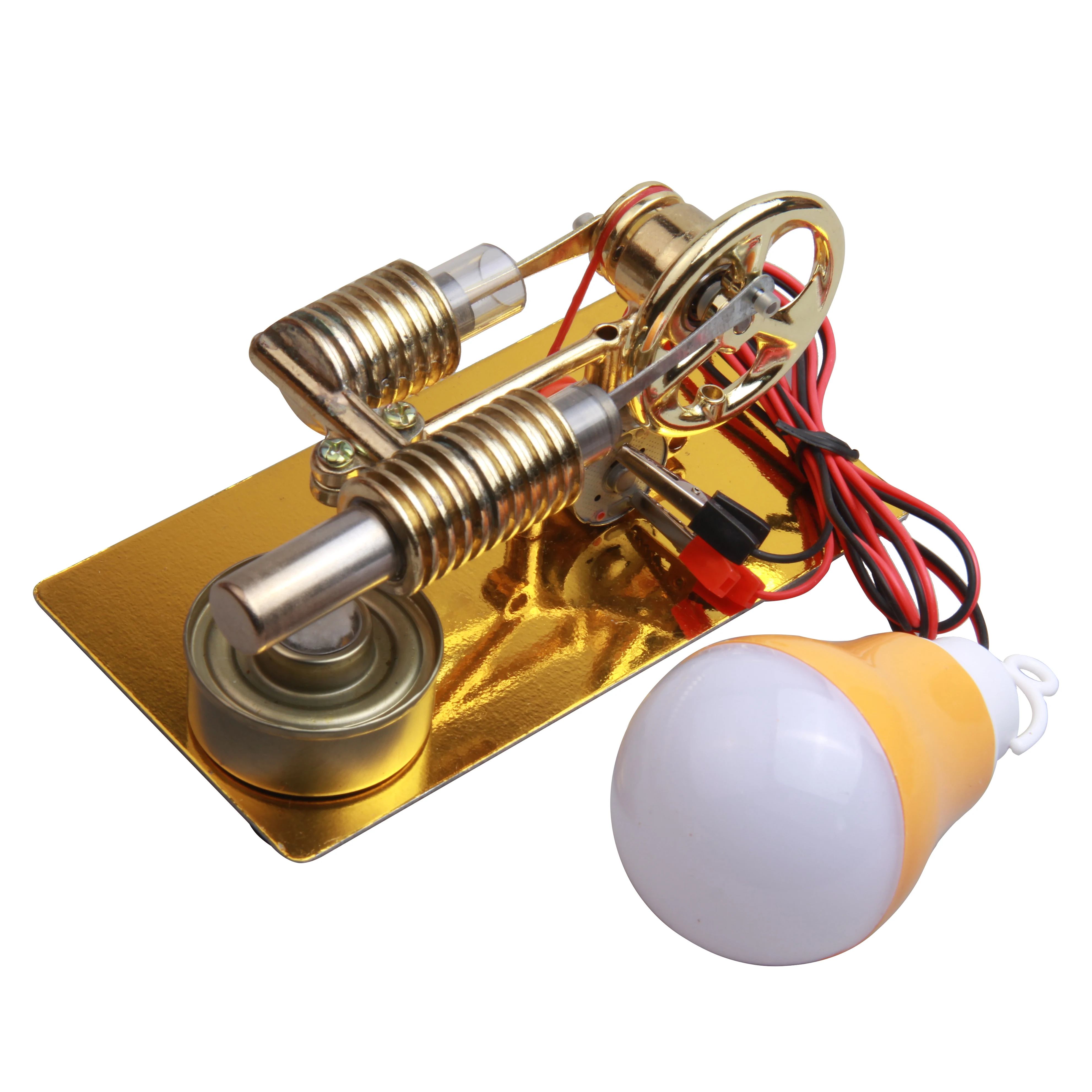 Мини двигатель для сжигания микрогенератор подарок на день рождения научное и