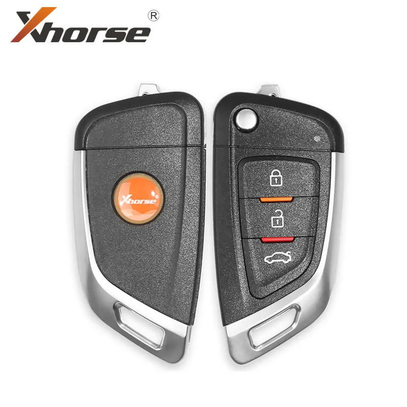 Универсальный дистанционный Автомобильный ключ Xhorse XKKF02EN с 3 кнопками для VVDI Key