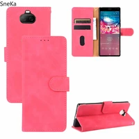 magnetic flip wallet case for sony xperia l4 10 plus 1 ii ace xz3 business leather cover full protection card stand simple capa