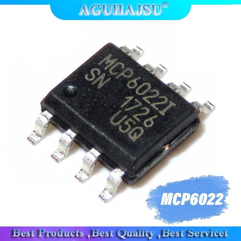 10 шт. MCP6022 I/SN SOP 8 I SMD SOP8 вход и выход рельса до МП рабочий усилитель|Интегральные
