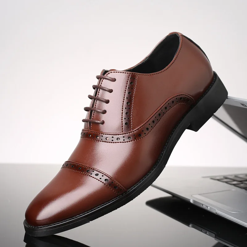 

Brogue Shoes Men Formal Italian Brand Business Shoes Men Oxford Leather Coiffeur Brown Dress Elegant Shoes For Men Erkek Ayakkab
