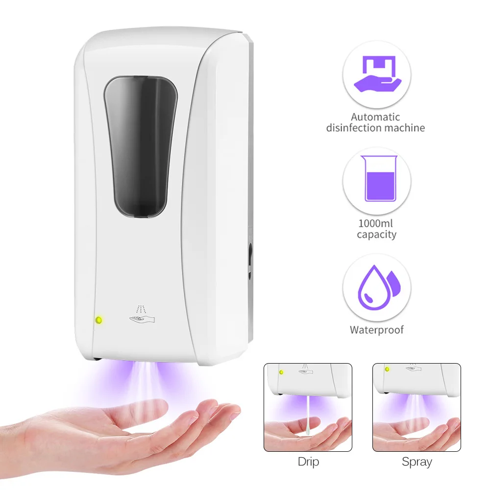 

Touchless Hand Disinfection Machine Automatic Soap Dispenser Wall-Mounted Sensor Mist Spray Hand Sanitizer Disinfection 1000ML