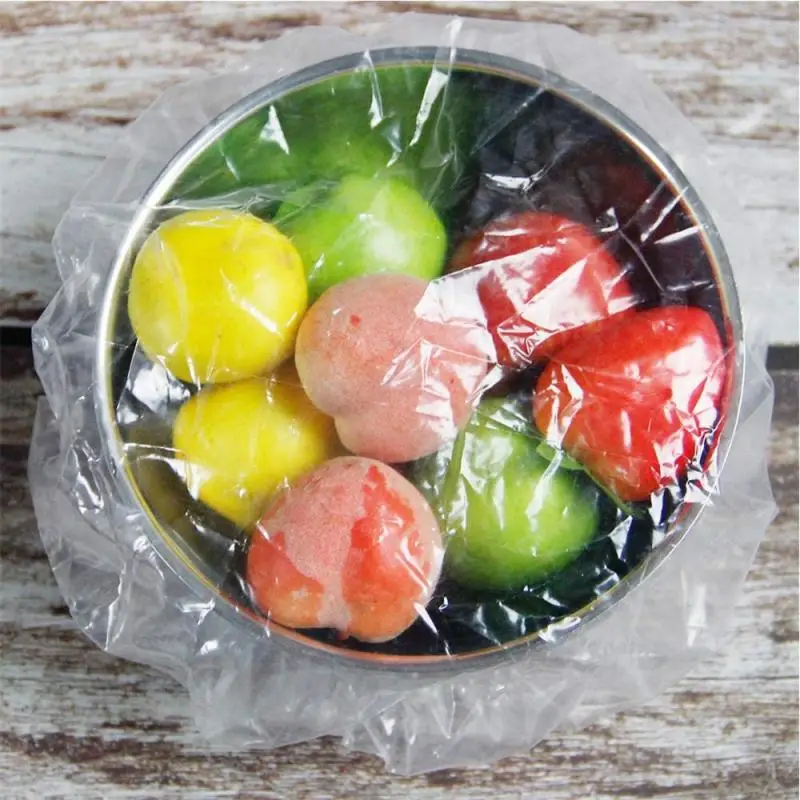 

100pcs Fresh Keeping Cover Reusable Food Wrap Film Elastic Transparent Bowl Cover Multi-function Kitchen Accessories
