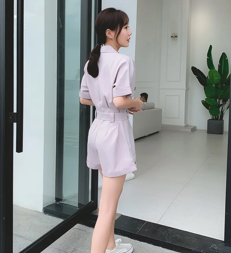 

2021 summer fashion casual women Bodycon Jumpsuit Women Overalls Rompers Short Sleeve Skinny Womens Jumpsuit