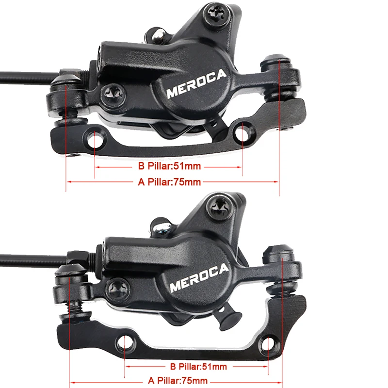 

MEROCA M8000 Bicycle Brake MTB Hidraulic Disc Brake Hidraulic DH AM FR Bike Oil Pressure Caliper Clamp Brake 800/1400mm