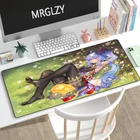 Коврик для мыши MRGLZY Genshin Impact Ganyu, большой игровой коврик для компьютерных игр с изображением сексуальной девушки, аксессуары для периферийных игр, коврик для мыши