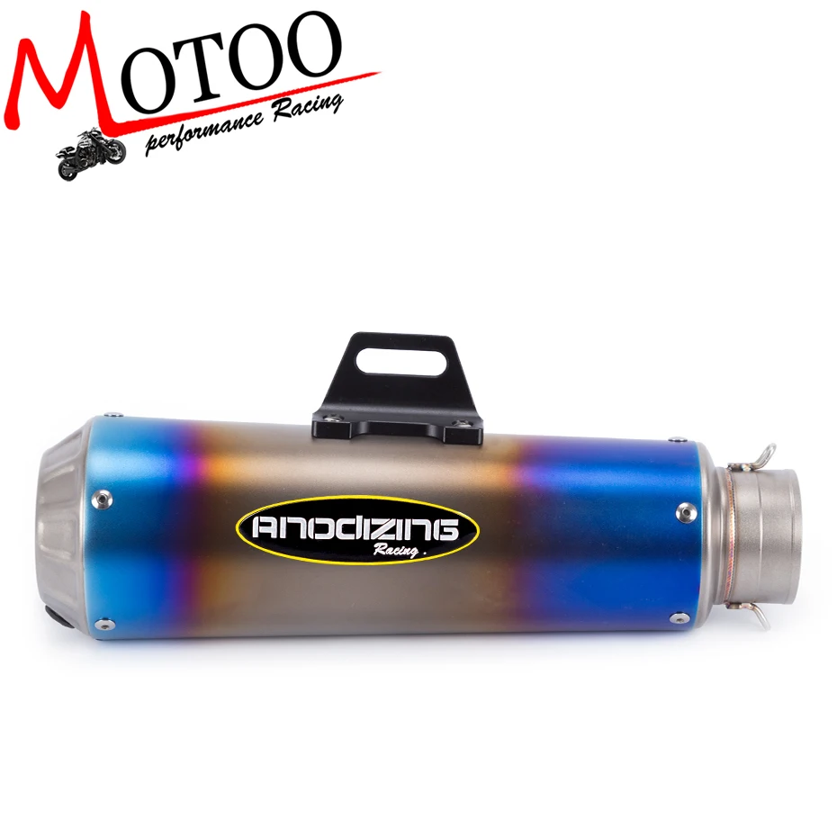 

Motoo-новая мотоциклетная выхлопная труба для скутера, Модифицированная выхлопная труба 61 мм, глушитель для BMW S1000RR