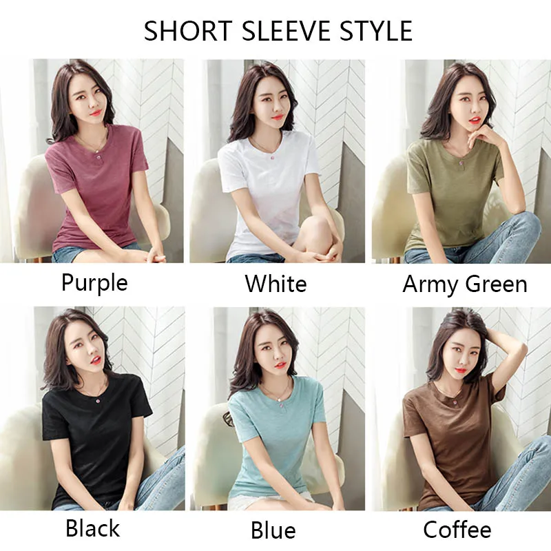 Хлопковая футболка женская с длинным рукавом Женская 2021 весна осень женские топы