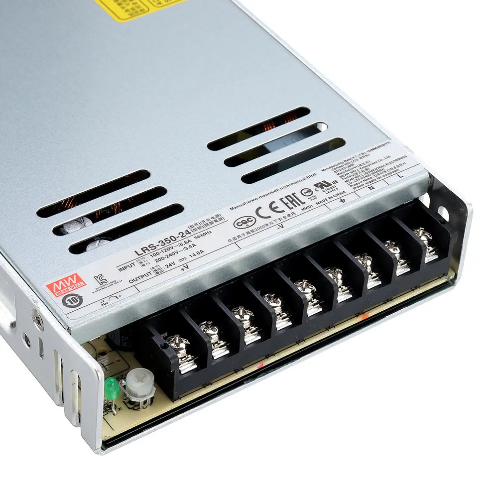 Creality 3D CR-6 SE Ender-3 V2 Meanwell Питание 24V 350W ультра-тонкий импульсные 215x115x30 мм для CR-10 CR-5