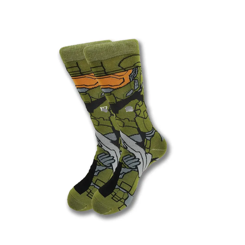 

A Pair of Autumn and Winter High Quality Cartoon Socks Men Hip-Hop Street Soft and Comfortable Socks Skateboard Crew