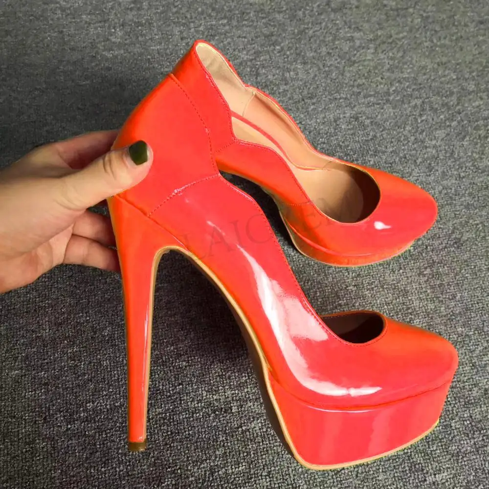 LAIGZEM/женские водонепроницаемые туфли лодочки на платформе с круглым носком для