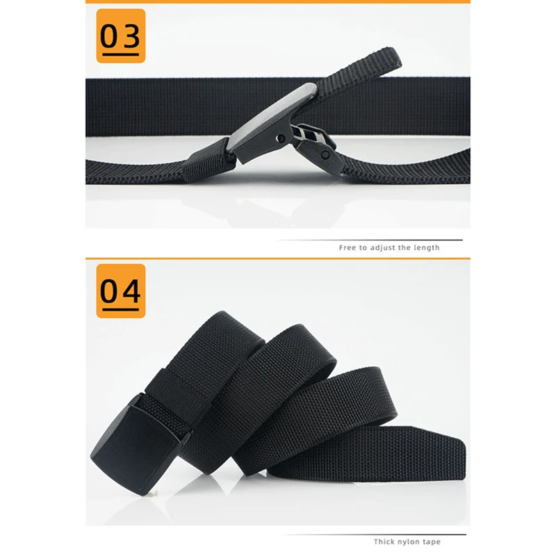 

Heavy Duty Nylon Belt for Men Lightweight Quick-Drying with Smooth Buckle -MX8