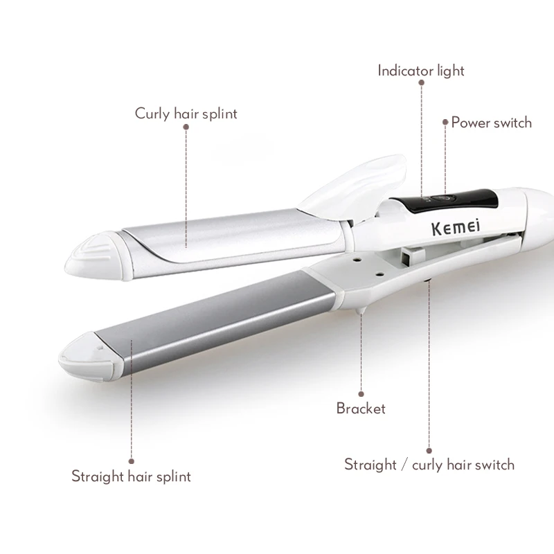 Kemei многофункциональные щипцы для завивки волос Профессиональный Выпрямитель