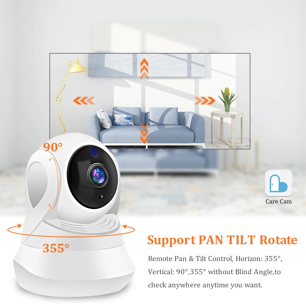 Wonsdar 1080P домашняя Wi-Fi IP камера AI интеллектуальное автоматическое слежение