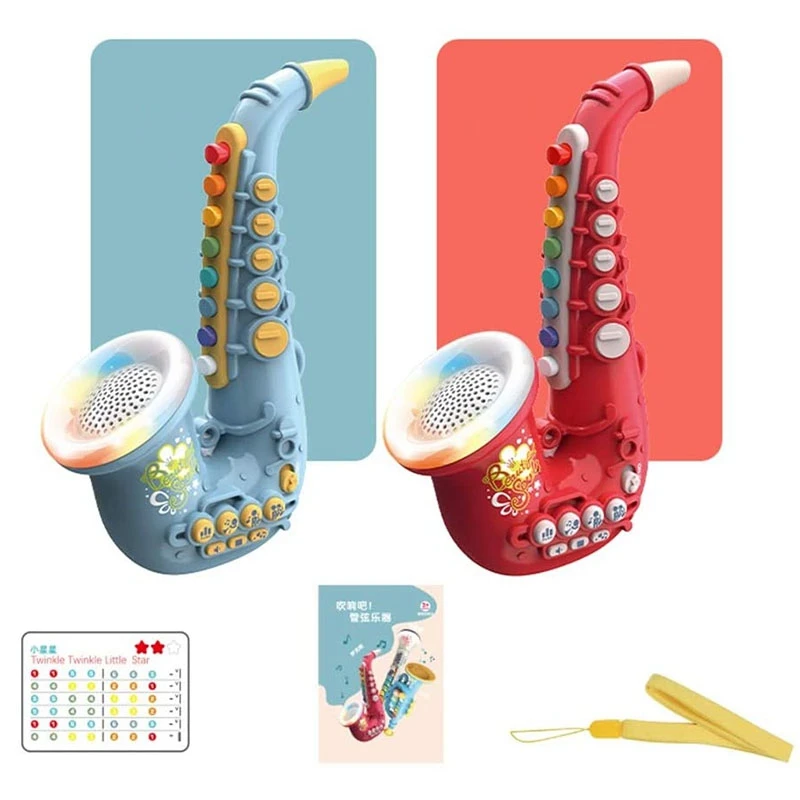 

Детские игрушки, детский саксофон, искусственные Музыкальные Игрушки для раннего обучения, образовательная имитация музыкальной игрушки