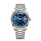 Мужские часы IRONWATCH 40 мм, автоматические деловые, повседневные, водонепроницаемые, 200 м, светящиеся автоматические механические часы с датой
