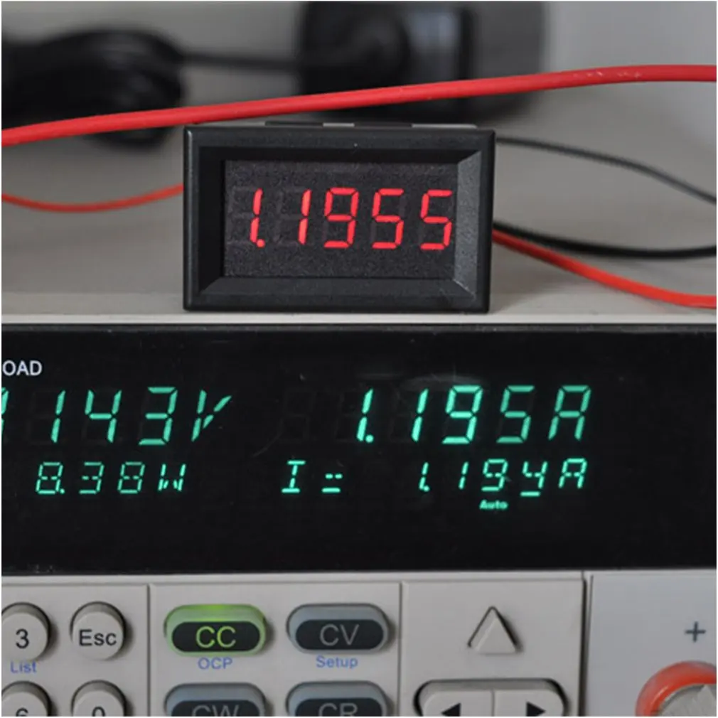 DC 0-100V 0-100A красные синие двойной светодиодный 5-бит цифровой вольтметр Амперметр