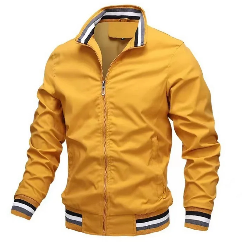 Мужская повседневная куртка новый весенний модный Блейзер + однотонная отделка