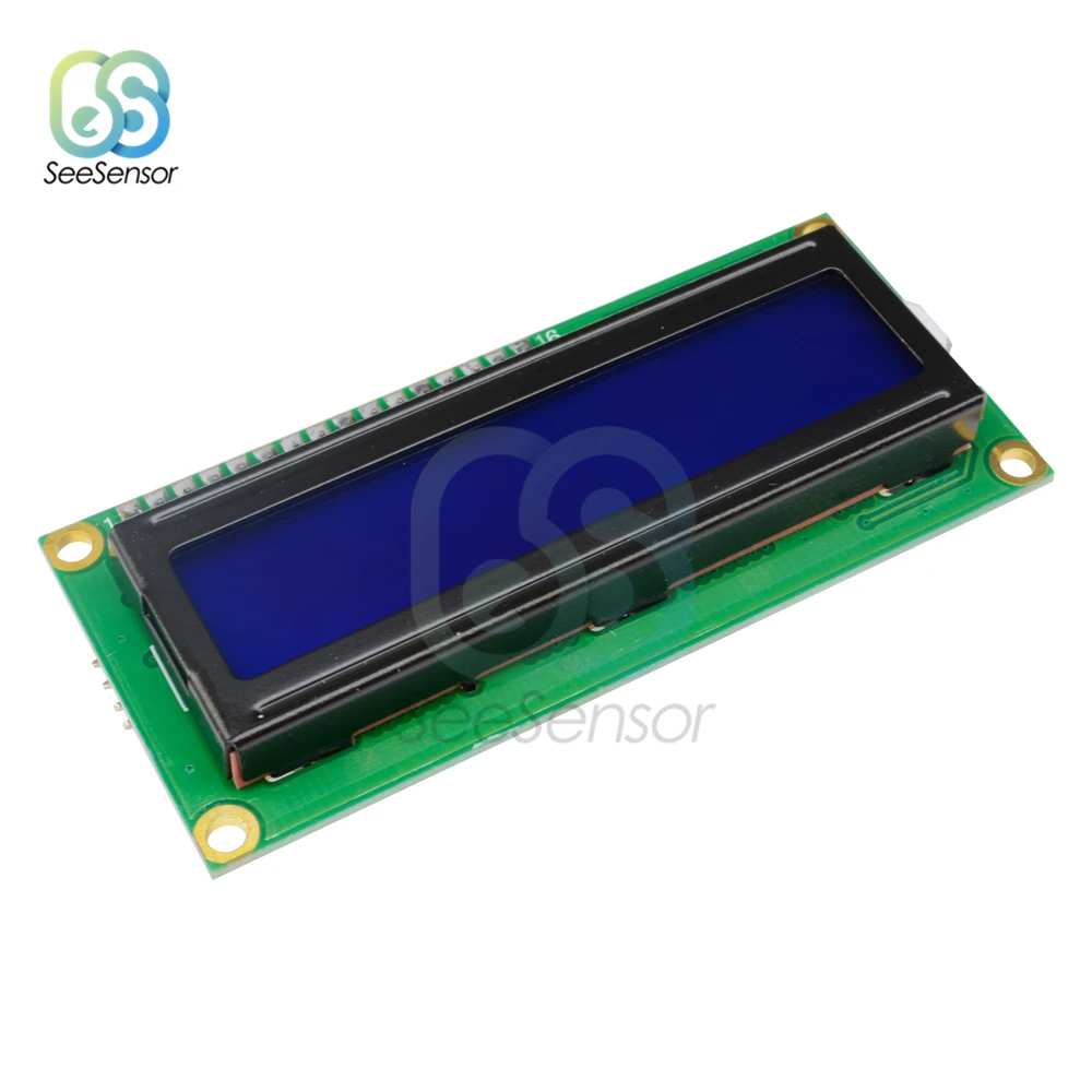 1 шт. модуль ЖК дисплея 1602 с зеленым/синим экраном 16x2 символа 3 В 5 для arduino|Детали и