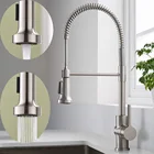 Кухонный смеситель, выдвижной кухонный смеситель для раковины, вращение на 360 градусов, кухонный смеситель для горячей и холодной воды.